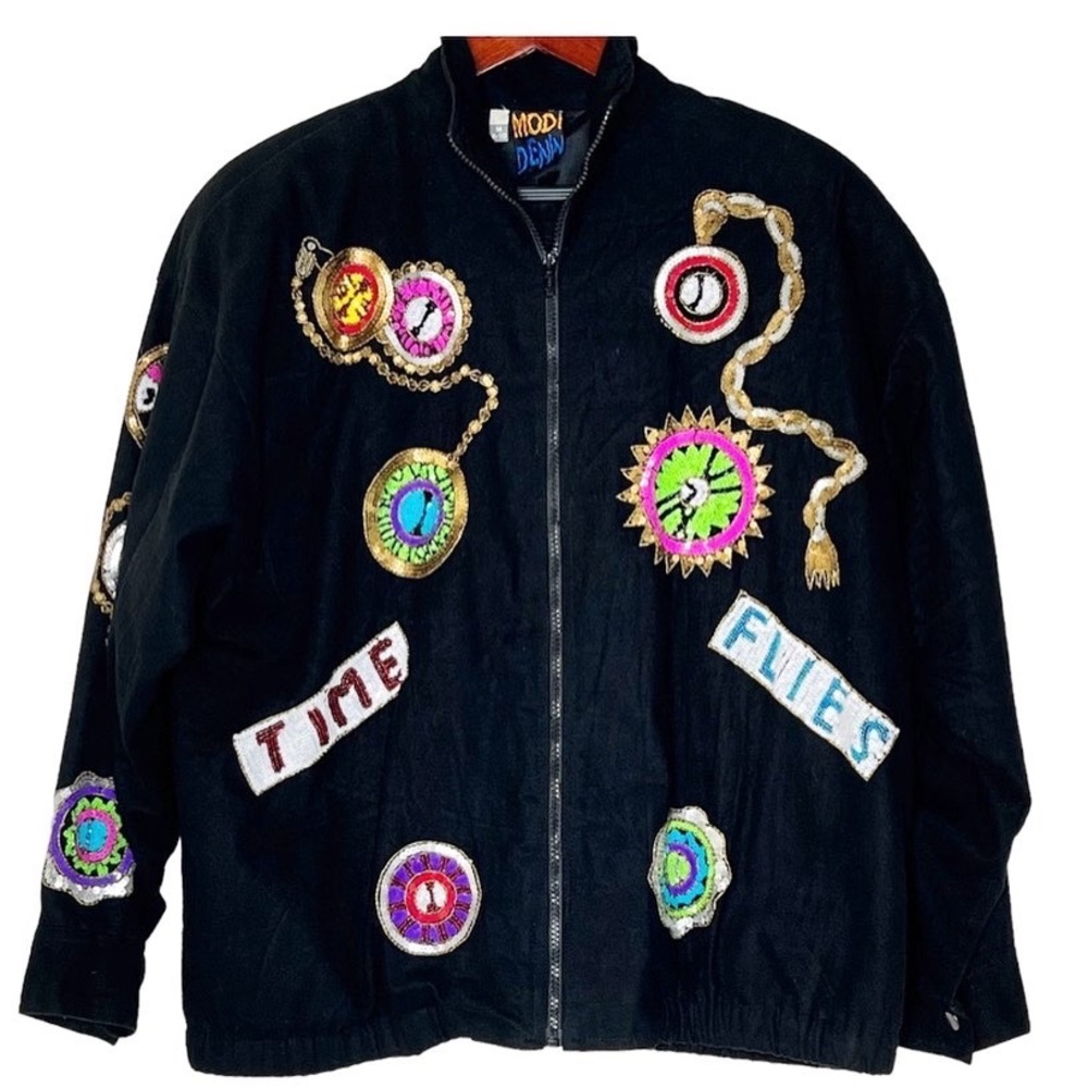 ***RARE***Time Flies Sequin Jacket.